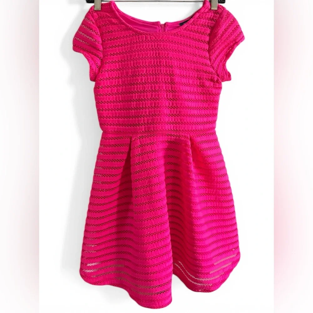 The Children’s Place Pink Lace Fit & Flare Dress Girls Size 8 10